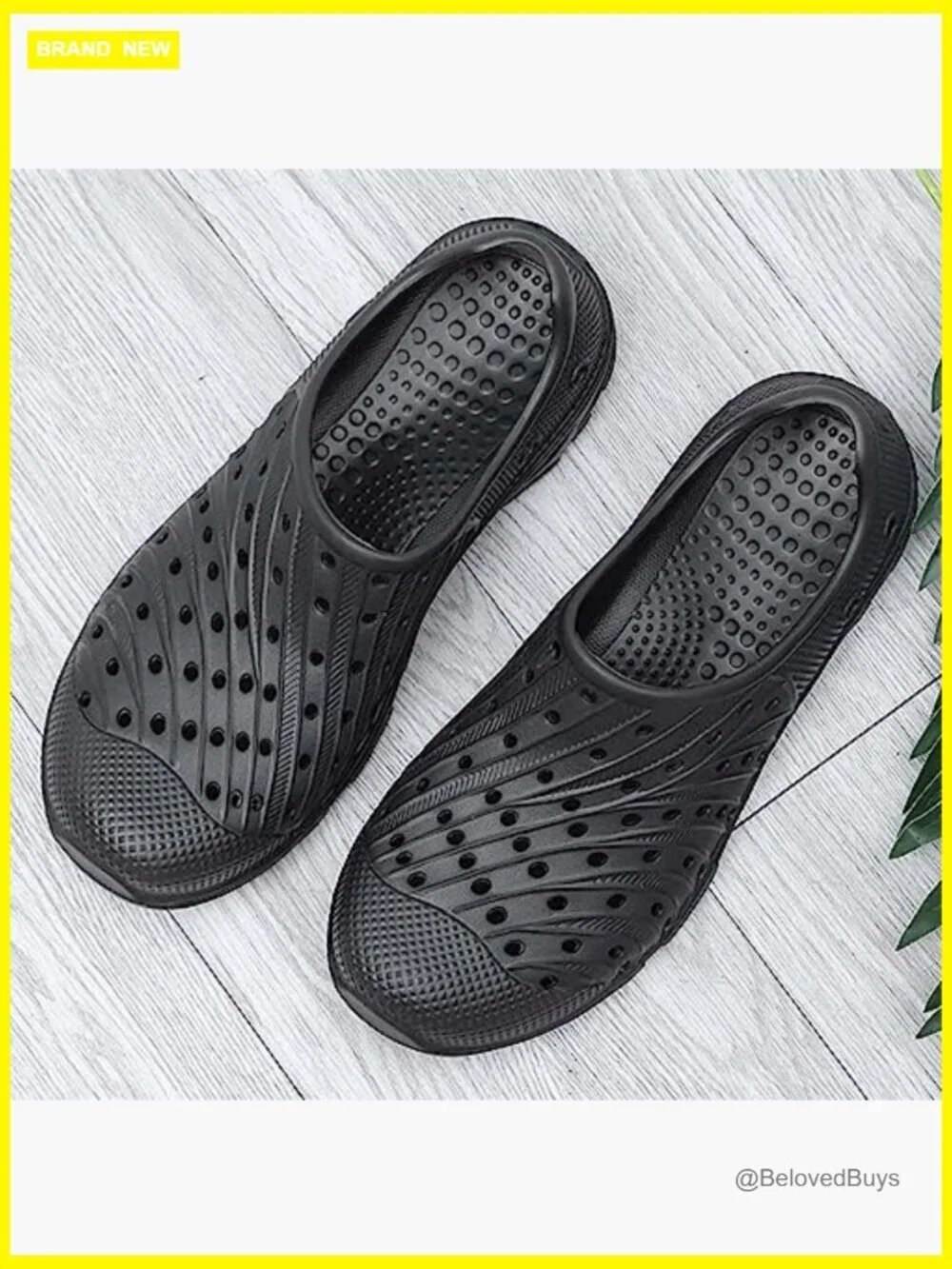 Men's Garden Clogs Shoes Breathable Slip On Soft Rubber Sandals Beach EVA Water